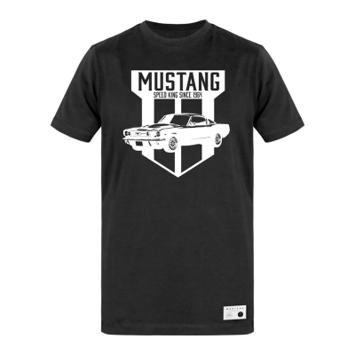 Ford Mustang Blackline póló, fekete